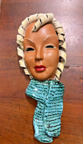 Testa donna ceramica - di,