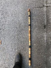 Bocchino pipa per sigaretta in legno lavorato lungo 120 cm