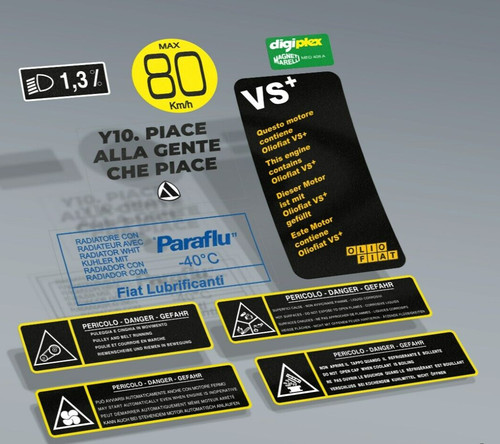 Kit completo adesivi motore - kit,