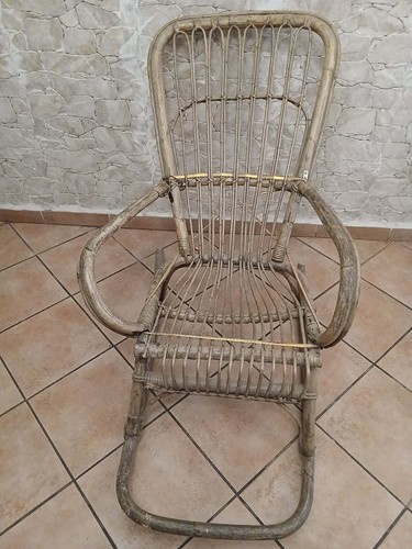 Sedia dondolo vintage - vintage,
