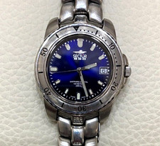 SECTOR 550 Vintage Blu Orologio Donna Uomo Quartz Vetro Zaffiro Anni 90