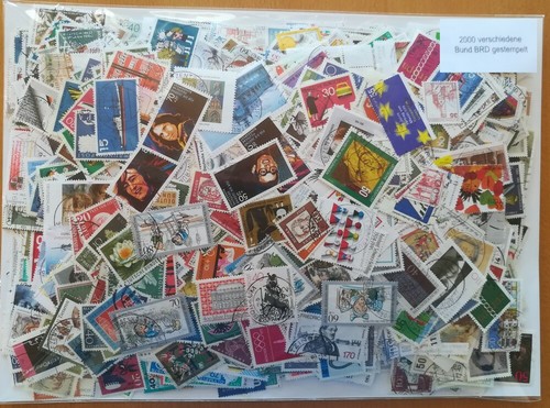 2000 francobolli diversi rft - francobolli,