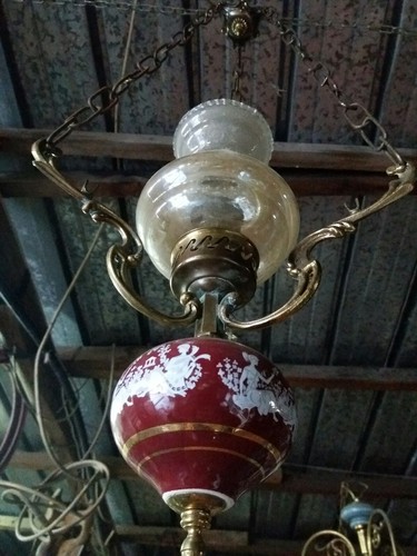Lampadario anni ottone - 70,