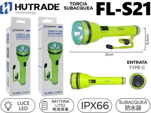 Torcia led subacquea - led, hutrade