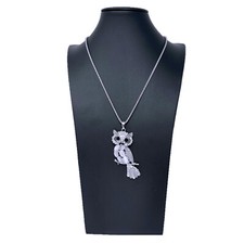 Collana lunga gufo pietra - lunga,
