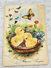 Buona pasqua vecchia cartolina - pasqua,