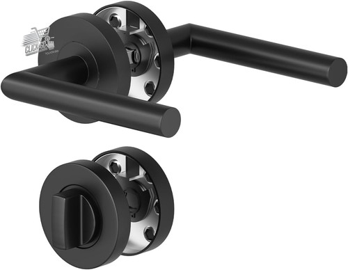 Black interior door handle - interior,