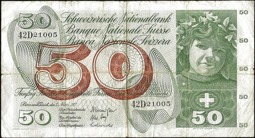 Svizzera banconota di 50 - svizzera,