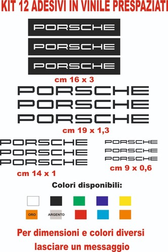 Adesivi porsche vinile - porsche,