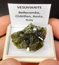 VESUVIANITE THUMBNAIL from Bellecombe, Italy