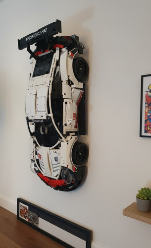 Wall mount for lego - wall, 3d