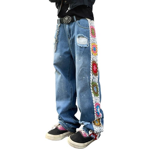 Jeans uomo gamba larga - jeans,
