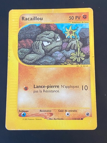 Carte pokemon racaillou - carte,