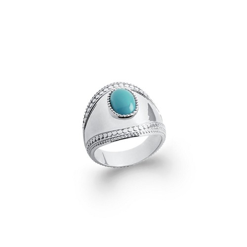 Anello largo pietra cabochon - anello,