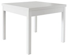 KIT TAVOLO LIBRO 90/180X90XH79CM BIANCO FRASSINO