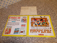 ALBUM figurine PROVERBI EDIS 1971 COMPLETO ORIGINALE  MOLTO BELLO CON 2 CEDOLE 