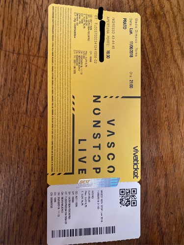 Biglietto vasco non stop - vasco,