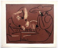 Pablo PICASSO LINOGRAVURE 1962