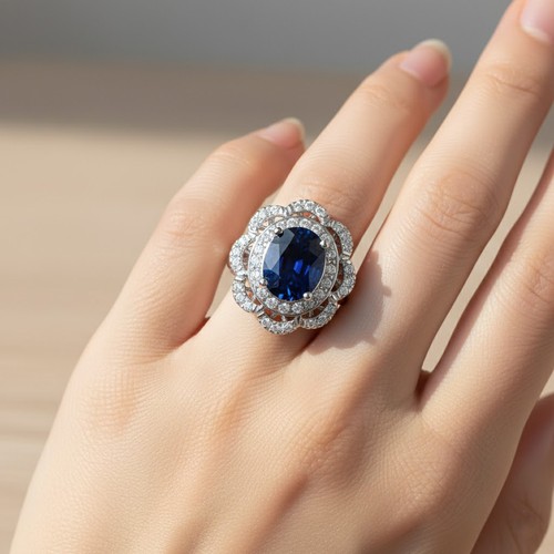 Striking royal blue sapphire - striking,