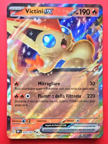 Carta pokemon victini - carta,