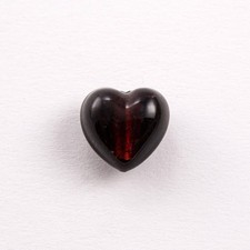 Perla cuore in vetro di Murano
