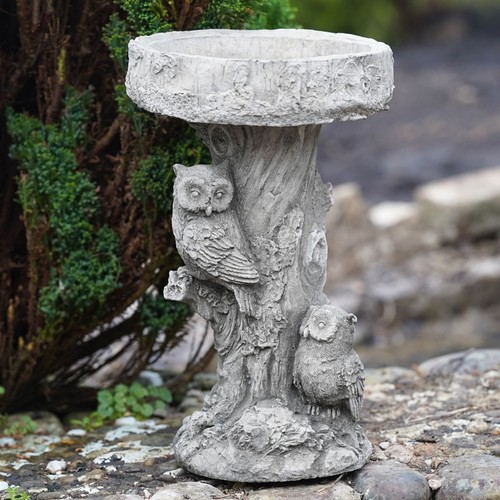 Statua giardino bagno gufo - giardino,