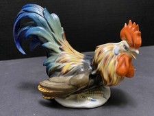 Statuina gallo porcellana