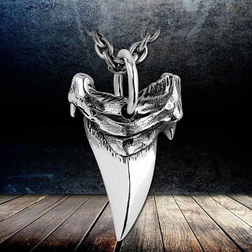 Collana megalodonte ciondolo - collana,