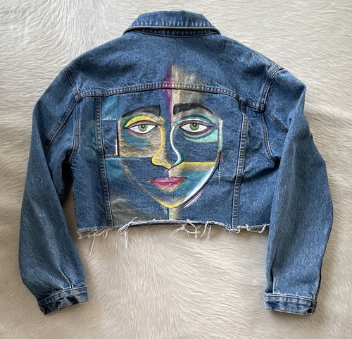Giacca denim galt donna blu - giacca,