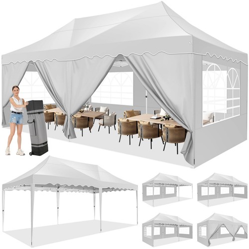 Gazebo pieghevole 3x6m - pieghevole,