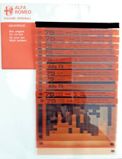 Microfiche Alfa Romeo Alfa 75 Alfa 164 164 Super motore meccanica e carrozzeria
