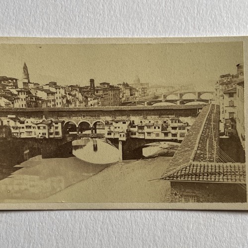 Antica fotografia cdv ponte - fotografia,