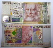 2000 PROVA CAMPIONE SPECIMEN LEONARDO DA VINCI FDS