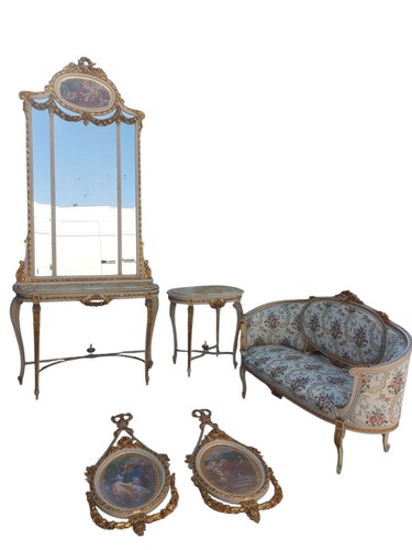Set mobili antichi intagliati - mobili,