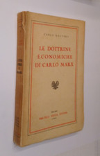 CARLO KAUTSKY-LE DOTTRINE ECONOMICHE DI CARLO MARX-FRATELLI BOCCA ED.-1945