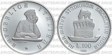 0262] REPUBBLICA ITALIANA - 100 LIRE ARGENTO 1988 UNIVERSITA DI BOLOGNA - PROOF