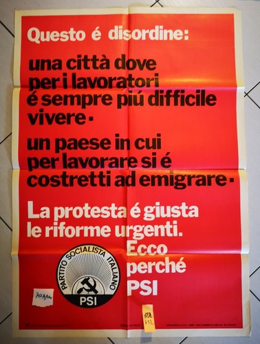 Manifesto psi partito - manifesto,