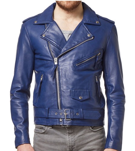 Giacca bikers uomo vera pelle - giacca,