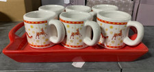 SET OF 6 CERAMIC COFFEE CUPS