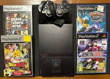 PS2 usata con joystick e memory card, senza cavo alimentazione + giochi vari
