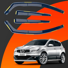 Deflettori aria oscurati Nissan Qashqai 2007-2013 5 porte 4pz Haibak