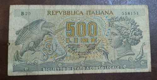 500 lire aretusa biglietto - lire,
