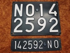  TARGA AUTO D’EPOCA COMPLETA