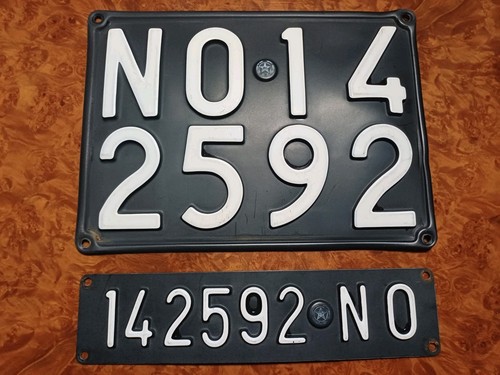 Targa auto epoca - , completa