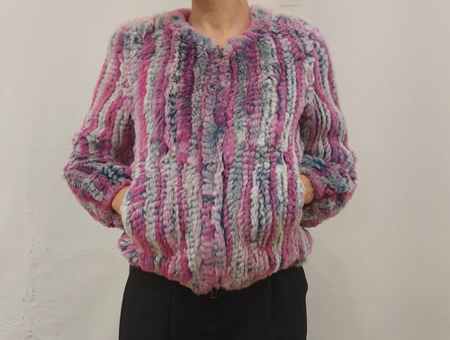 Giubbotto pelliccia tricot - giubbotto, in