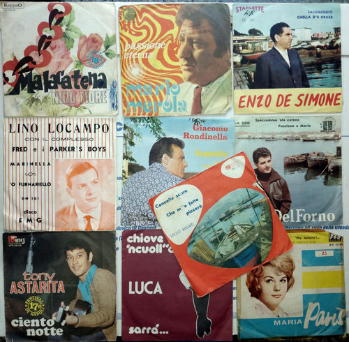 Lotto dischi della canzone - lotto, 10