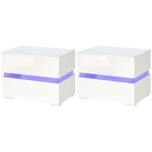 Homcom set comodini - homcom, 2