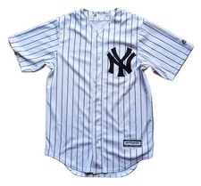 Majestic New York Yankees Cool Base Home maglia gessato MLB bianca S