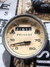 CONTACHILOMETRI KM/H 80 PEUGEOT VEGLIA MOTO D'EPOCA