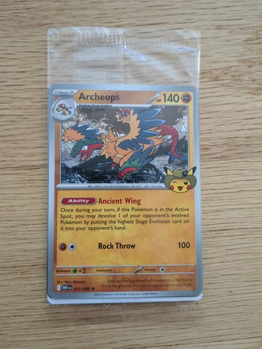 Carta promo pokemon archeops - promo,